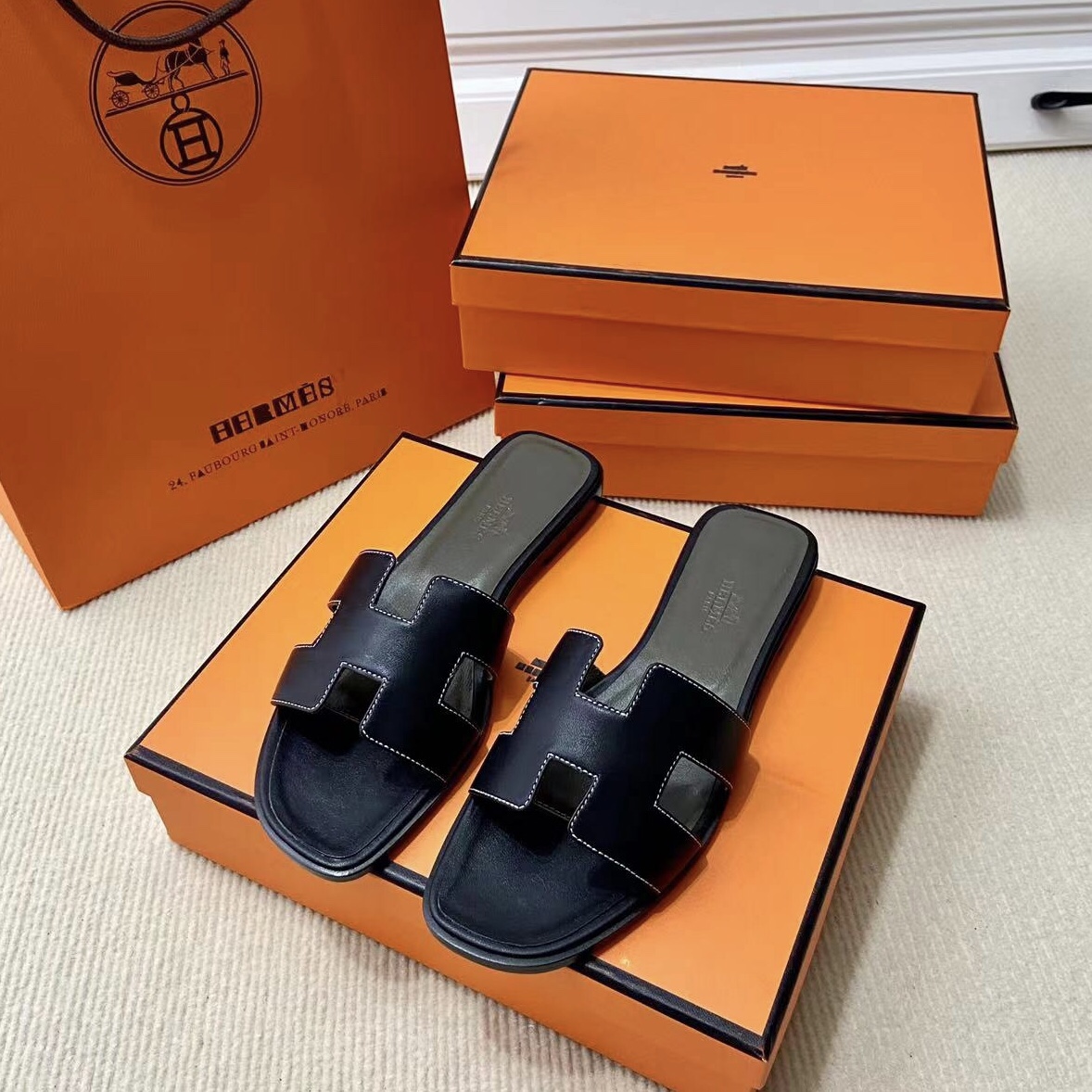 에르메스 올수공 오란 슬리퍼 샌들 스위프트 93